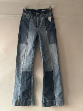GAP Patchwork Flare Jeans